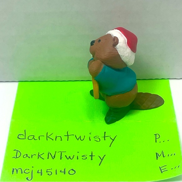 BNWT Vintage 1995 Hallmark Merry Miniature Toyshop Beaver - Picture 4 of 15